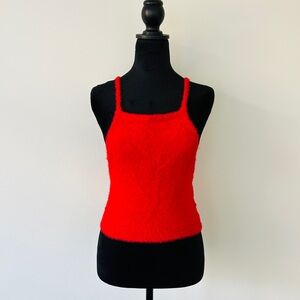 Urban Outfitters Red Fuzzy Tank! Super soft and cozy. Size M. Never worn